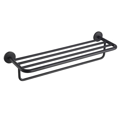 Blossom 500 Series 26" x 5" Matte Black Brass Towel Rack