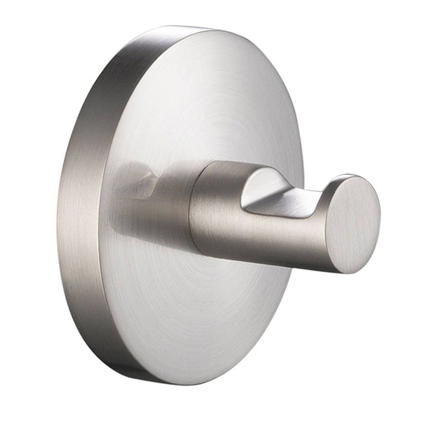 Blossom 500 Series 3" x 3" Brushed Nickel Brass Robe Hook With Round Mount Post