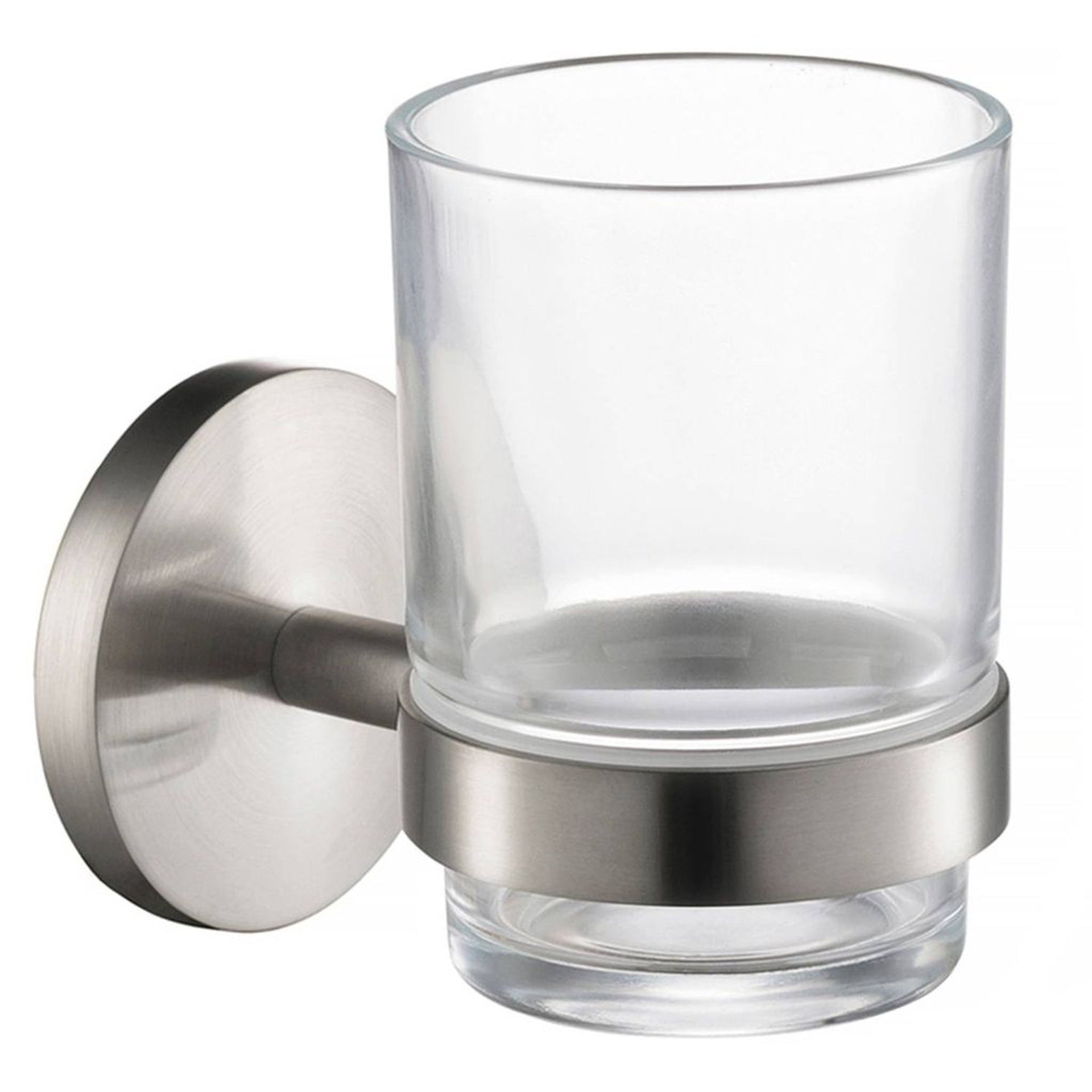 Splash Double Tumbler Holder Brushed Nickel Brushed Nickel