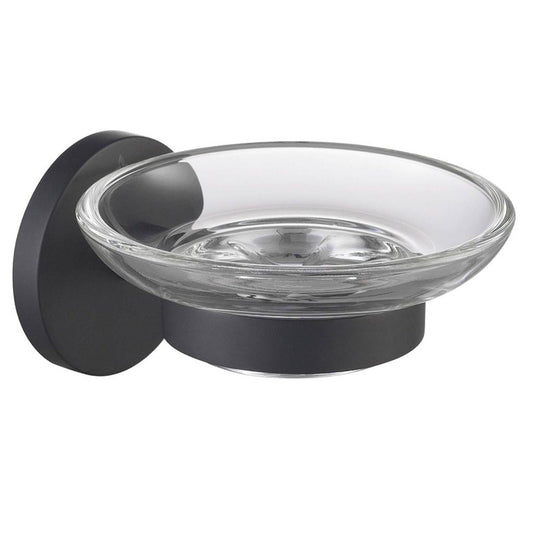 Blossom 500 Series 4" x 3" Matte Black Brass Soap Holder