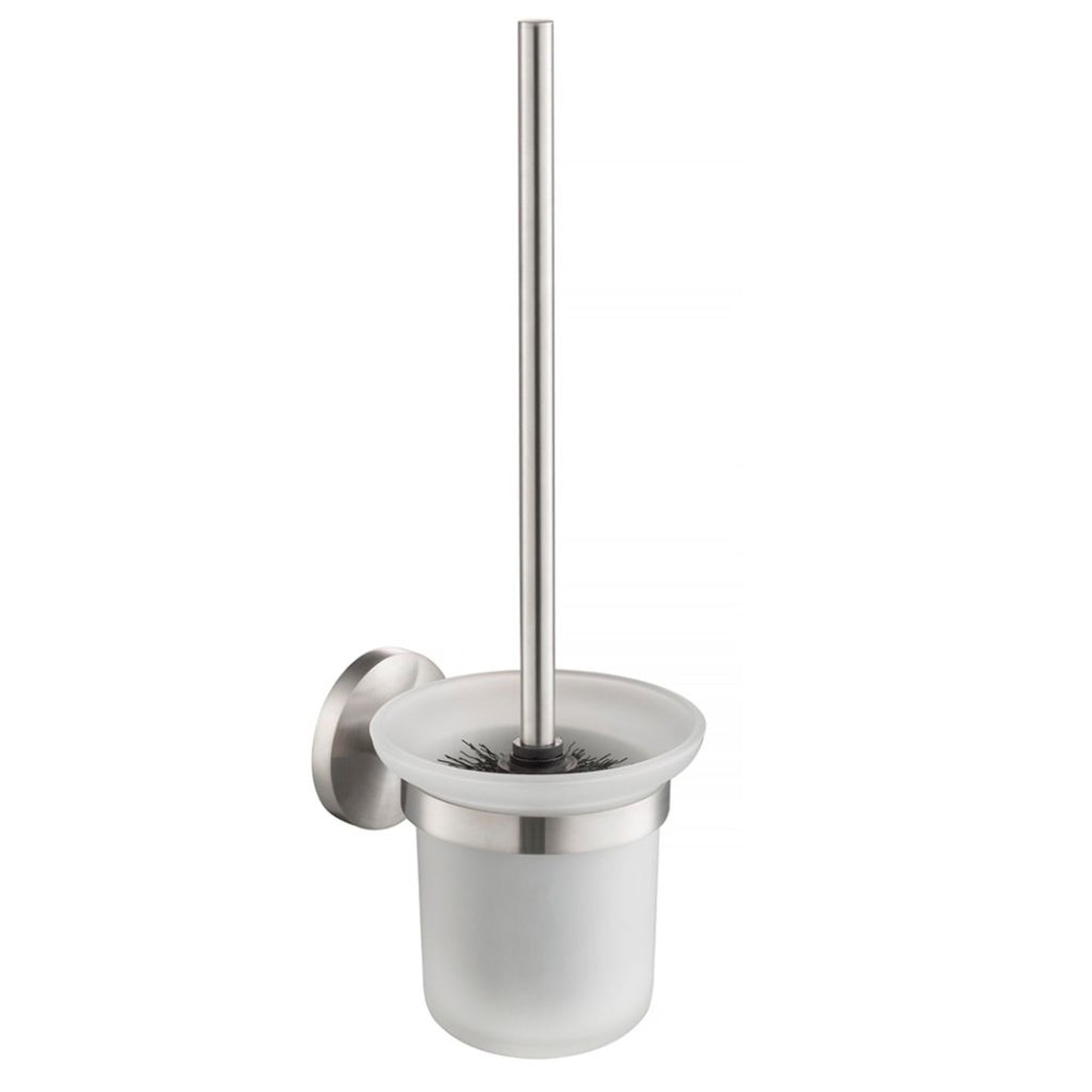 Blossom 500 Series 5" x 14" Brushed Nickel Brass Toilet Brush Holder