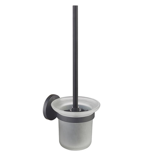 Blossom 500 Series 5" x 14" Matte Black Brass Toilet Brush Holder