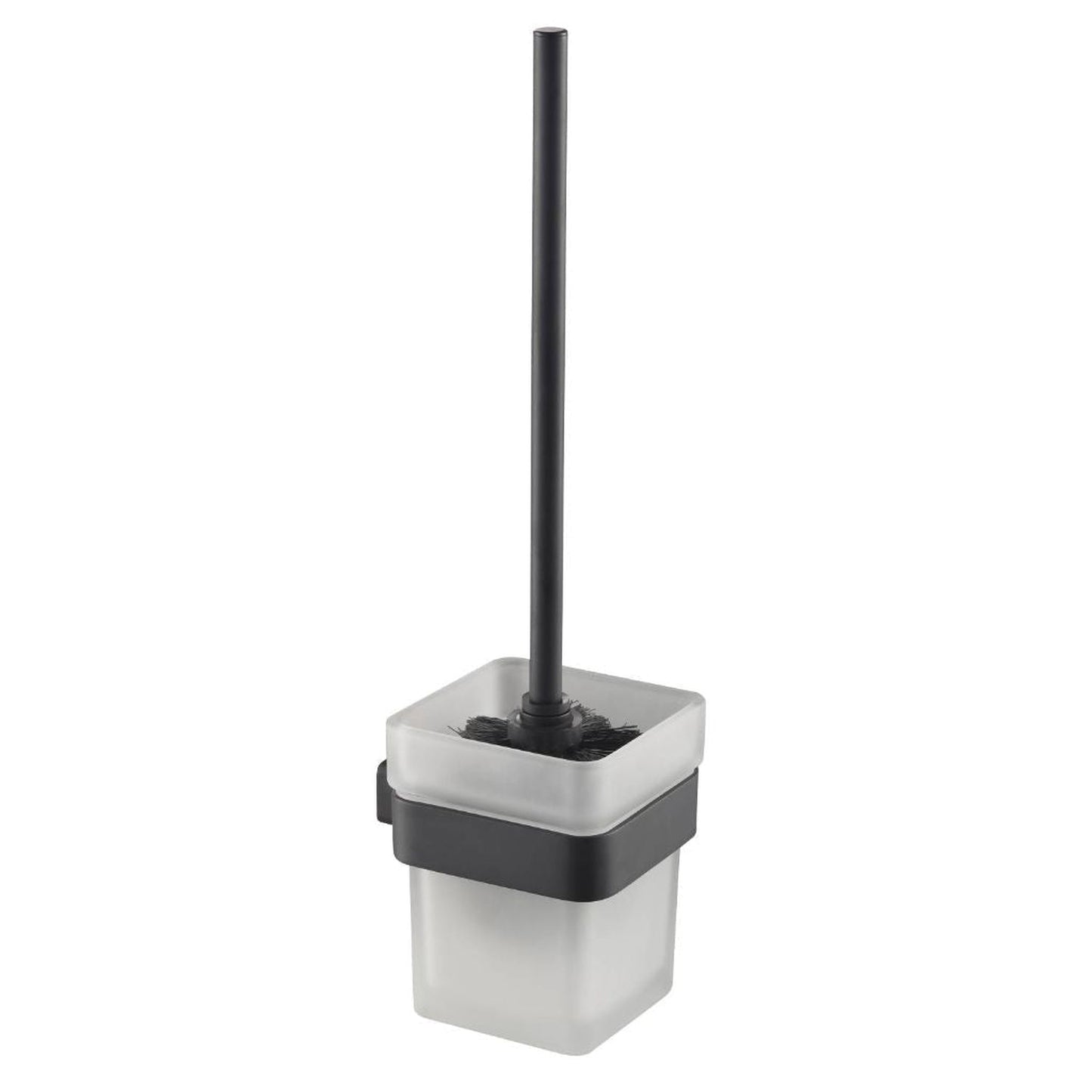 Blossom 600 Series 3" x 14" Matte Black Brass Toilet Brush Holder