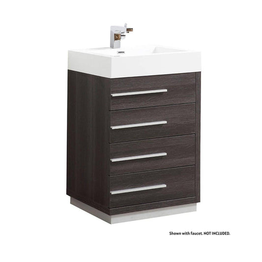 Blossom Barcelona 30" 4-Drawer Dark Oak Freestanding Vanity Base