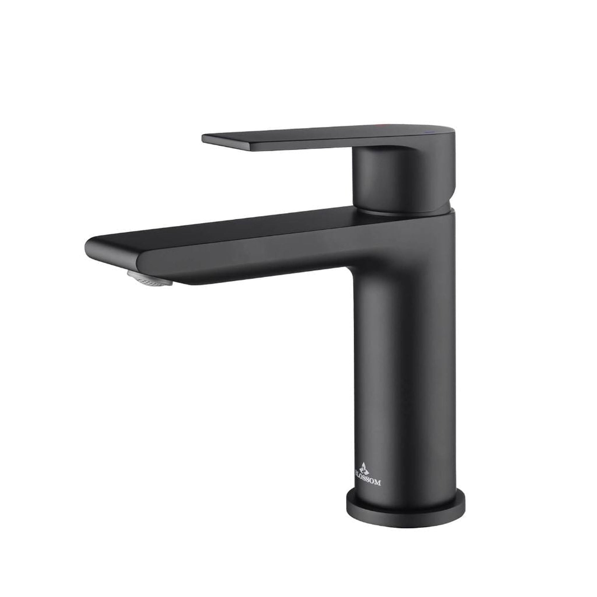 Blossom F01 102 5" x 6" Matte Black Lever Handle Bathroom Sink Single Hole Faucet