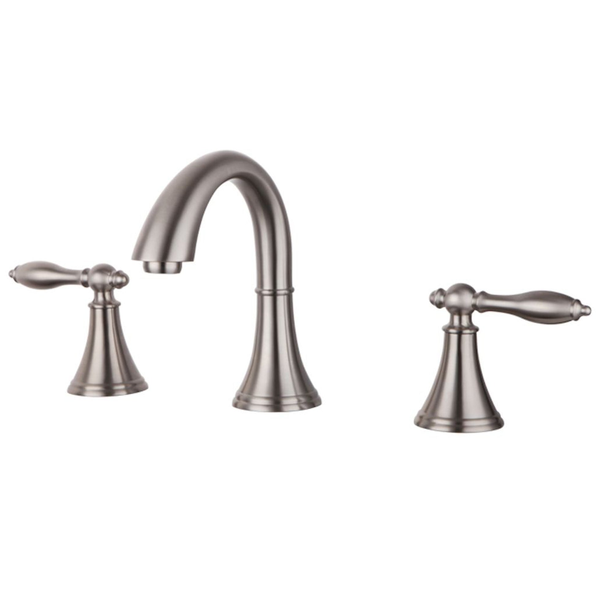 Blossom F01 115 5" x 6" Brushed Nickel 8" Widespread Lever Handle Bathroom Sink Faucet