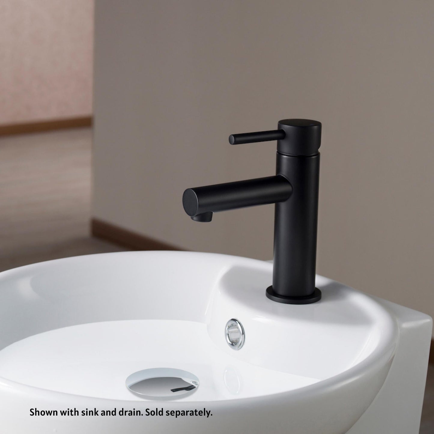 Blossom F01 116 4" x 7" Matte Black Lever Handle Bathroom Sink Single Hole Faucet