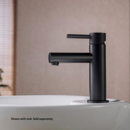 Blossom F01 116 4" x 7" Matte Black Lever Handle Bathroom Sink Single Hole Faucet