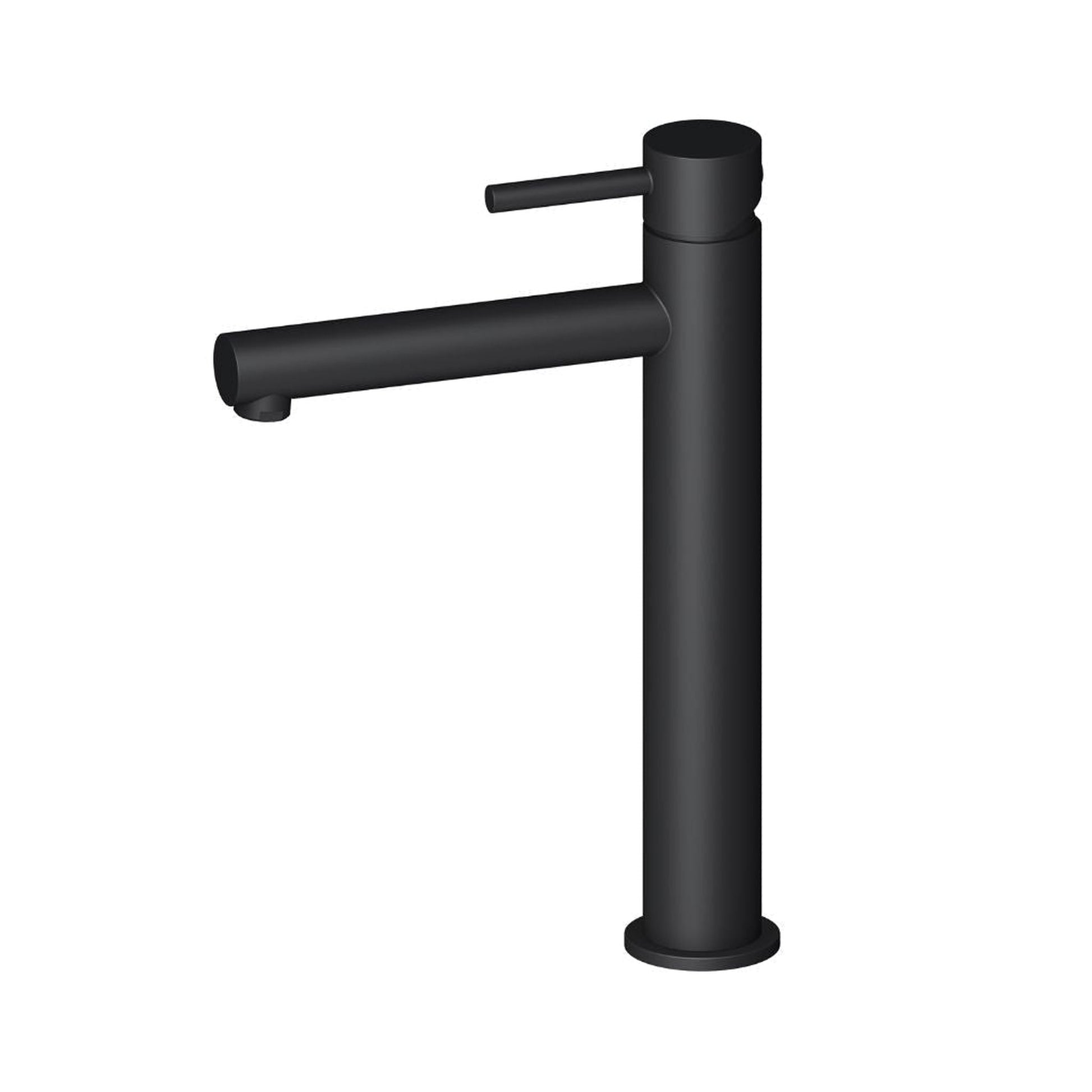 Blossom F01 117 7" x 12" Matte Black Lever Handle Bathroom Sink Single Hole Faucet