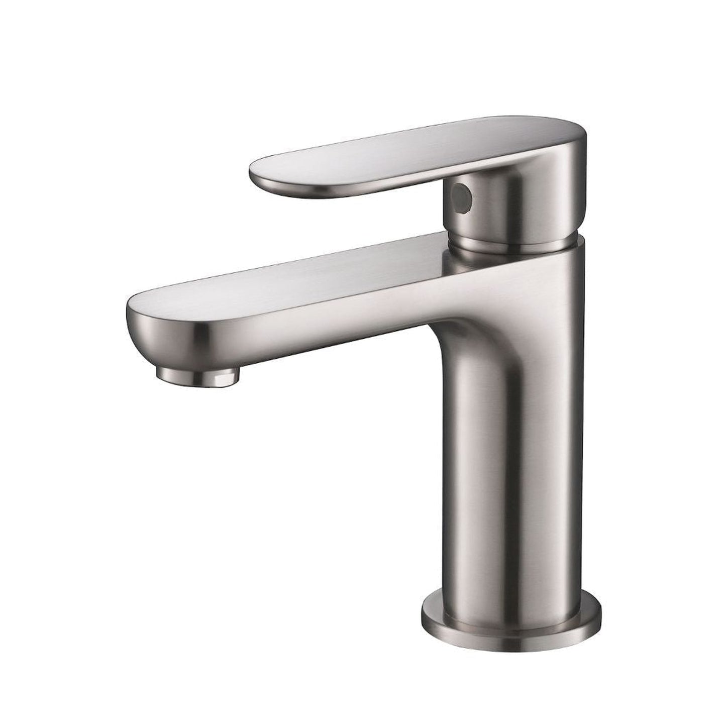 Blossom F01 119 4" x 6" Brushed Nickel Lever Handle Bathroom Sink Single Hole Faucet