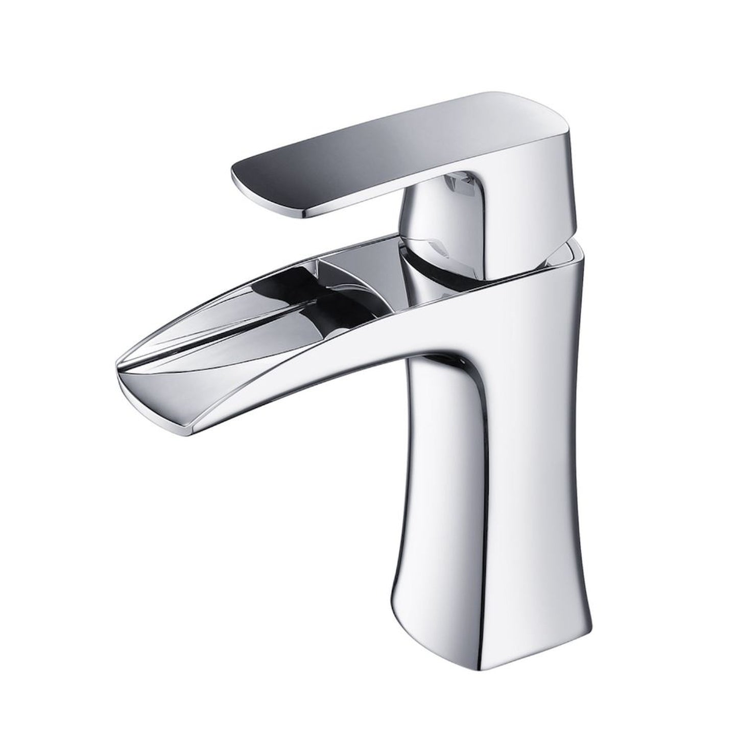 Blossom F01 301 5" x 7" Chrome Lever Handle Bathroom Sink Single Hole Faucet