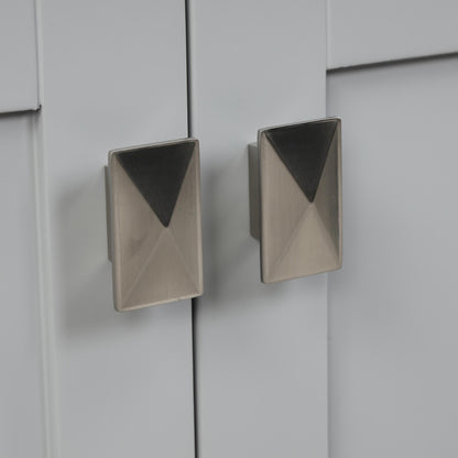 Blossom Geneva 24" 2-Door 1-Drawer Metal Gray Freestanding Solid Wood Single Vanity Base