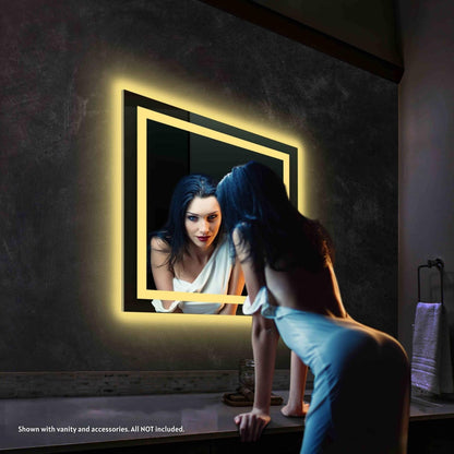 Blossom Lyra 30" x 30" Wall-Mounted Square LED Mirror