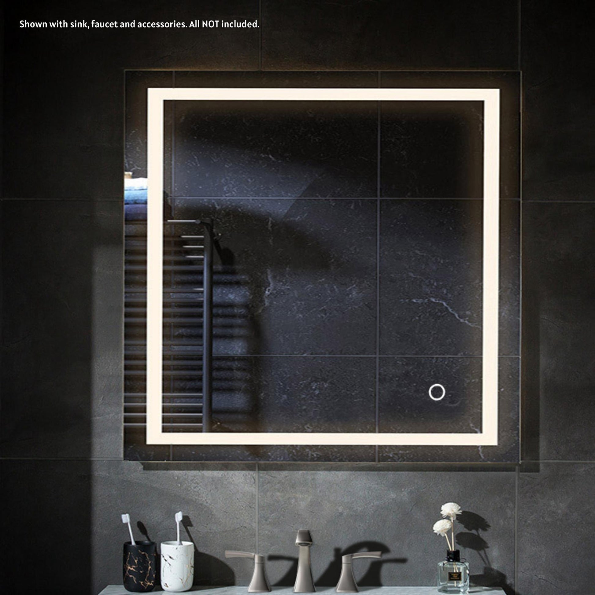 Blossom Kitchen and Bath Smart Bathroom LED Mirror with Antifog