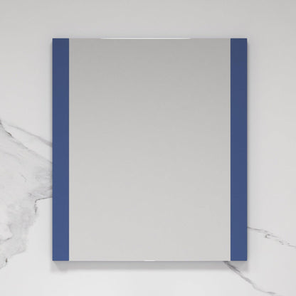 Blossom Milan 30" x 32" Navy Blue Wall-Mounted Rectangle Mirror