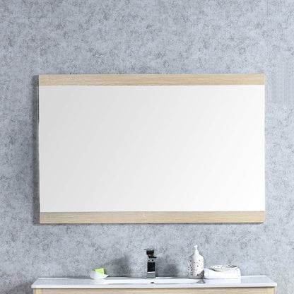 Blossom Milan 48" x 32" Briccole Oak Wall-Mounted Rectangle Mirror