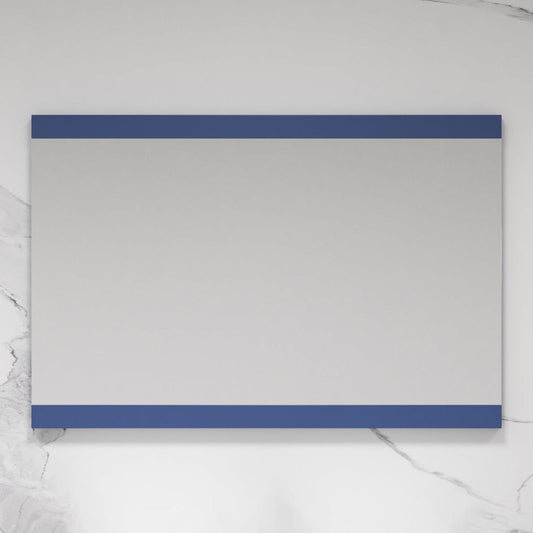Blossom Milan 48" x 32" Navy Blue Wall-Mounted Rectangle Mirror