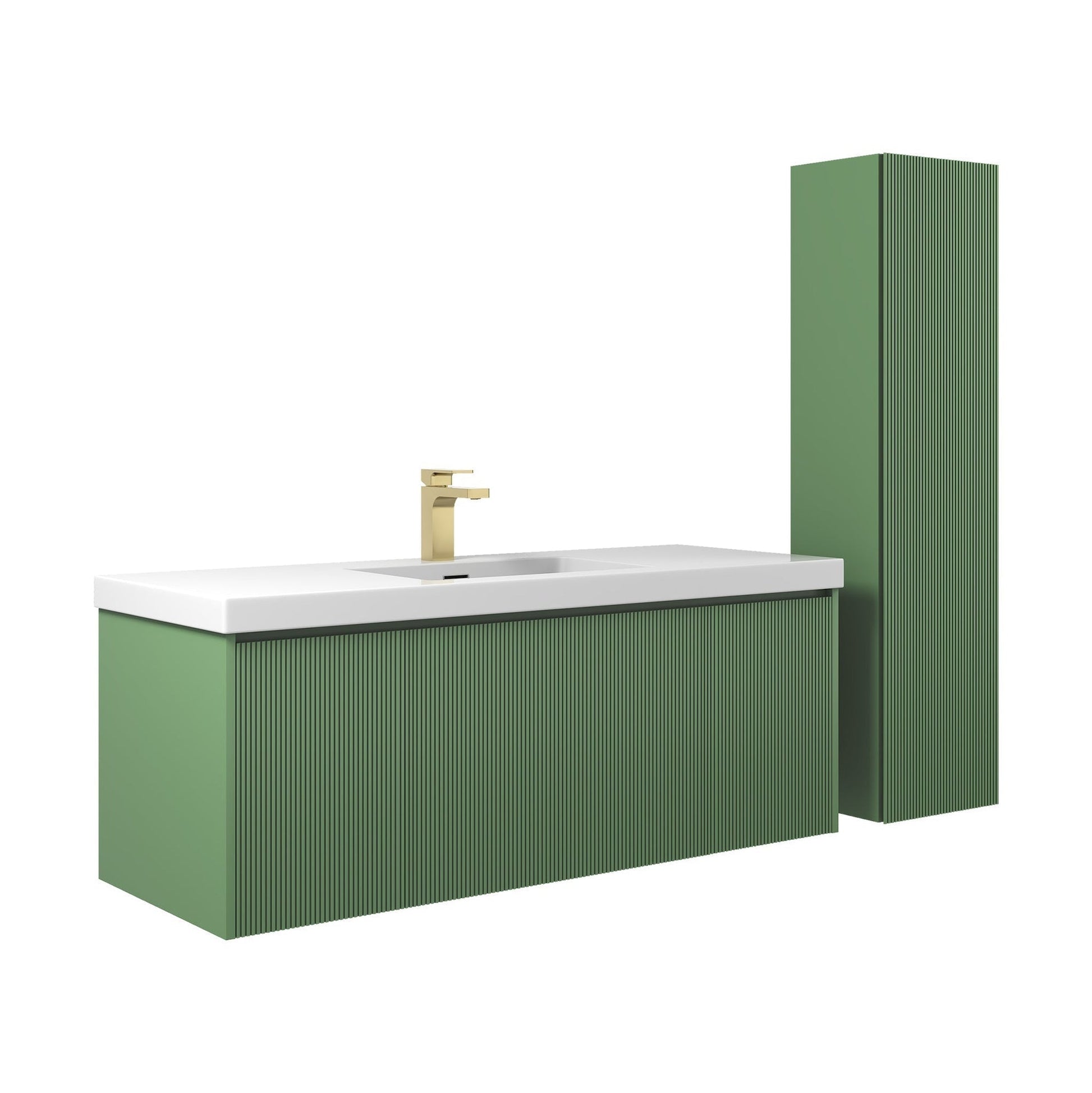 Blossom Positano 48" 1-Drawer Aventurine Green Wall-Mounted Single Vanity Base