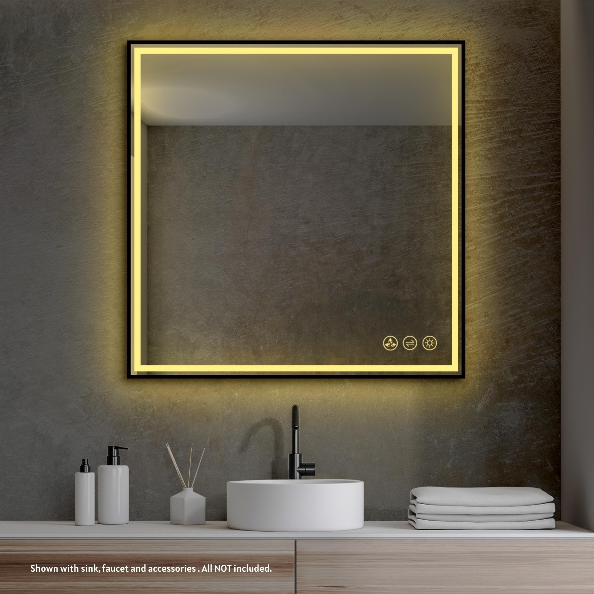 36 x 36 led outlet mirror