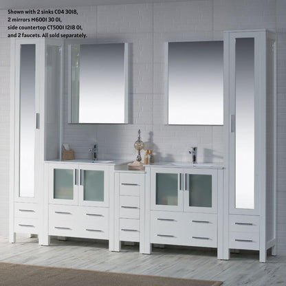 Blossom Sydney 102" White Freestanding Vanity Base