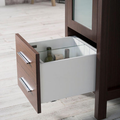 Blossom Sydney 16" Wenge Freestanding Vanity Set With Integrated Single Sink Ceramic Top