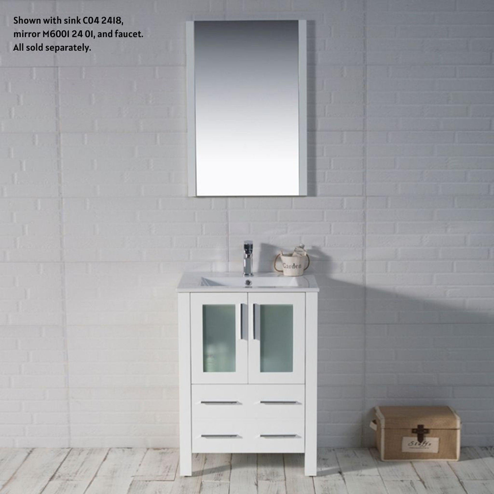 Blossom Sydney 24" White Freestanding Vanity Base