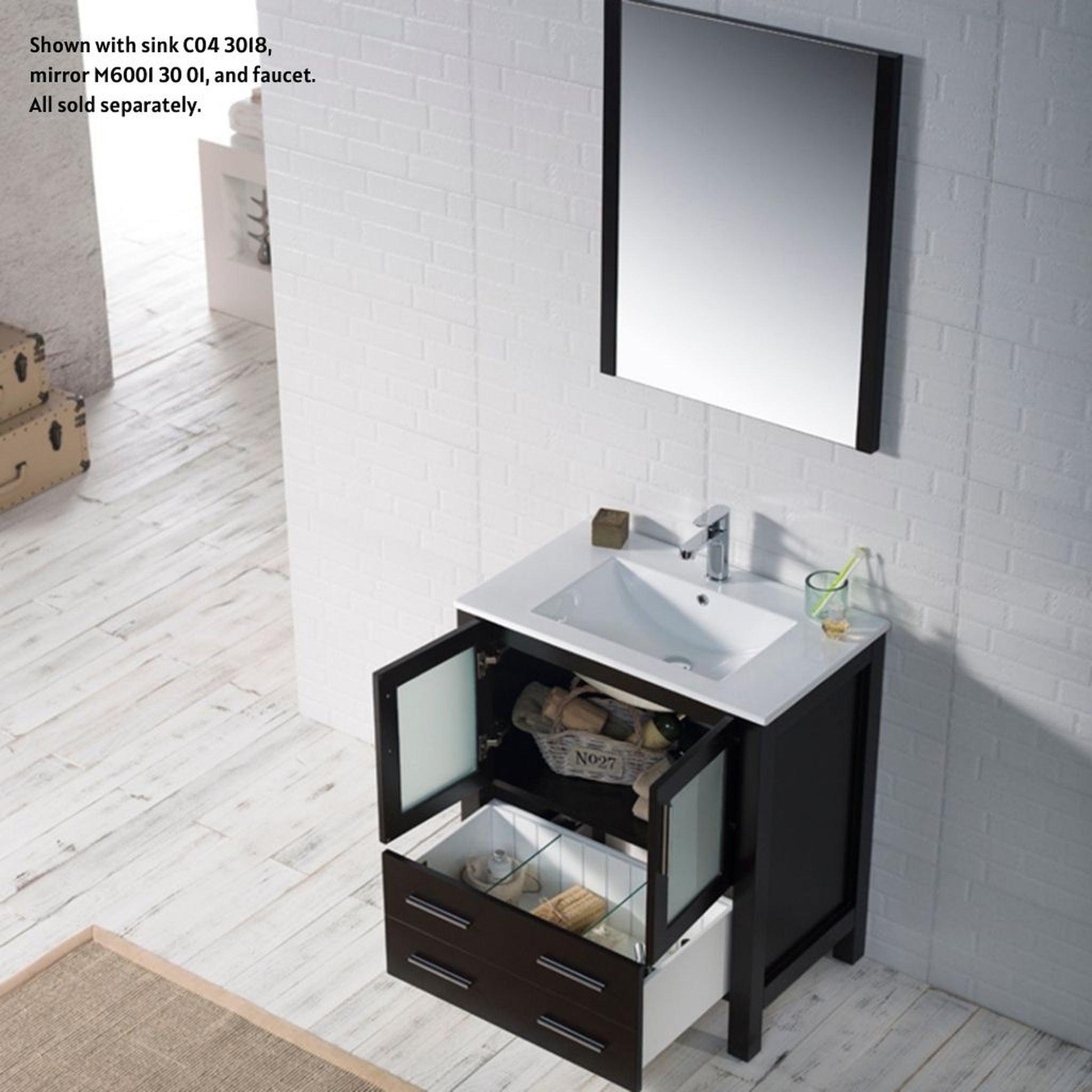 Blossom Sydney 30" Espresso Freestanding Vanity Base