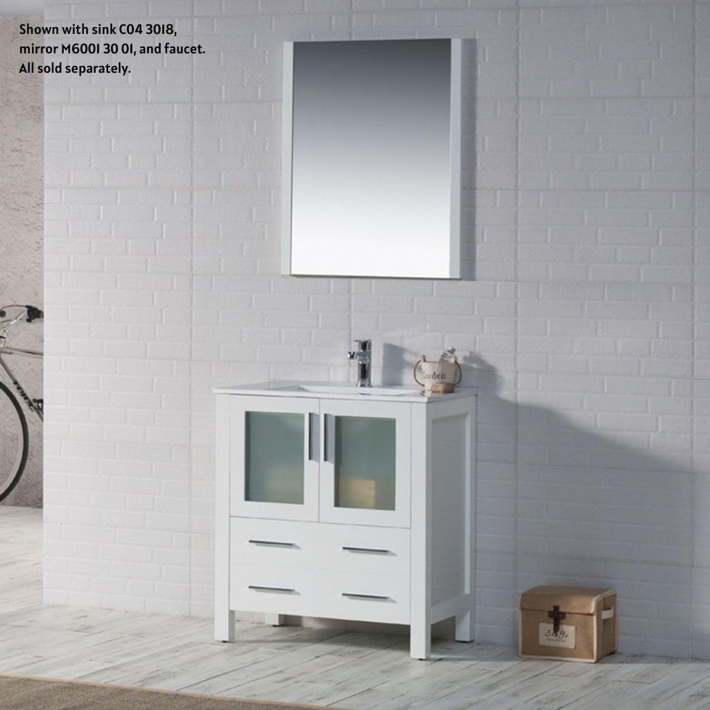 Blossom Sydney 30" White Freestanding Vanity Base