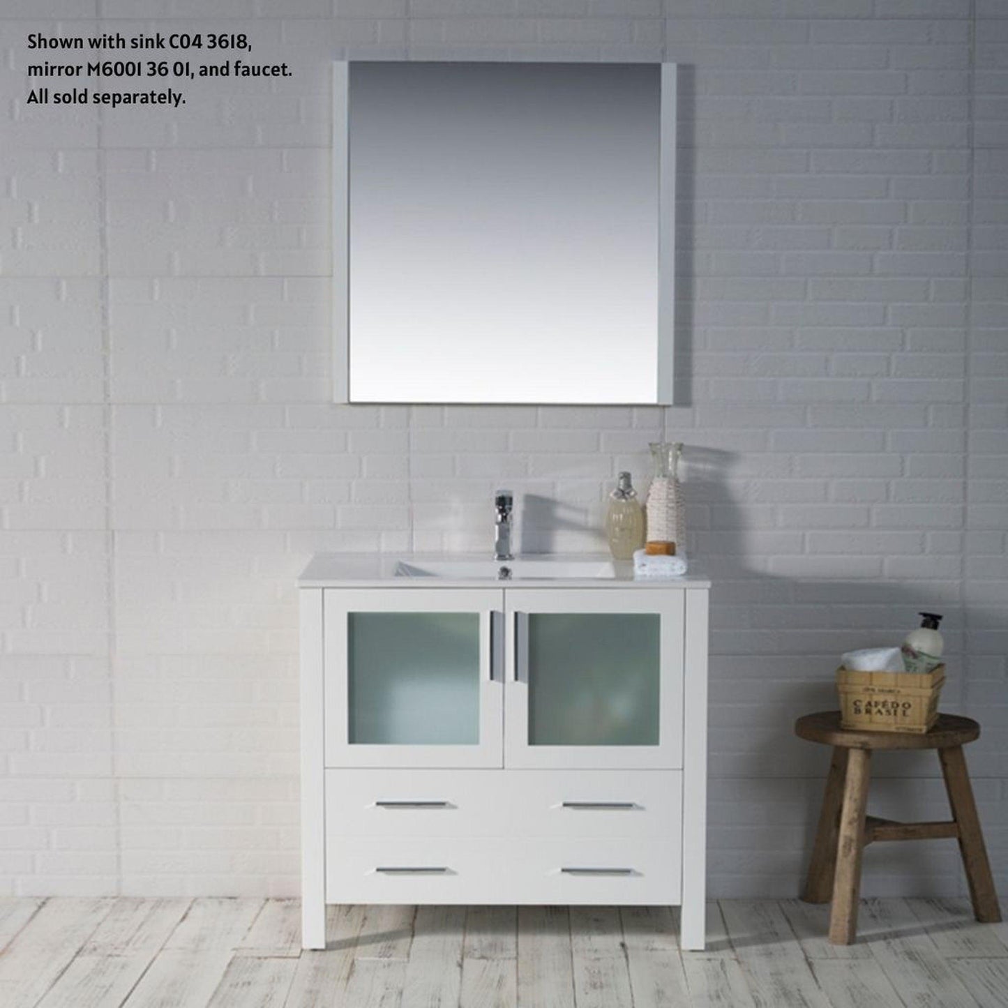 Blossom Sydney 36" White Freestanding Vanity Base