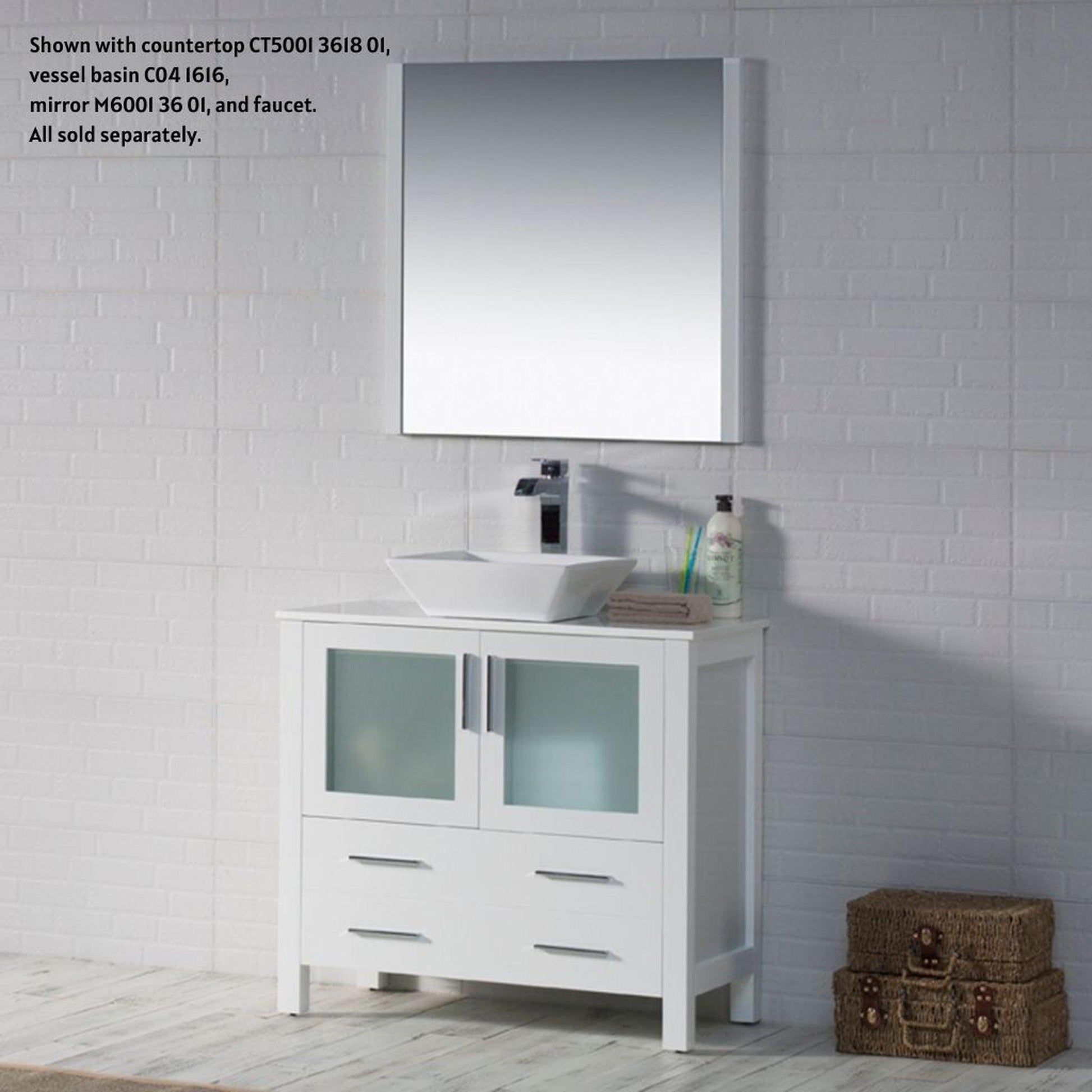 Blossom Sydney 36" White Freestanding Vanity Base