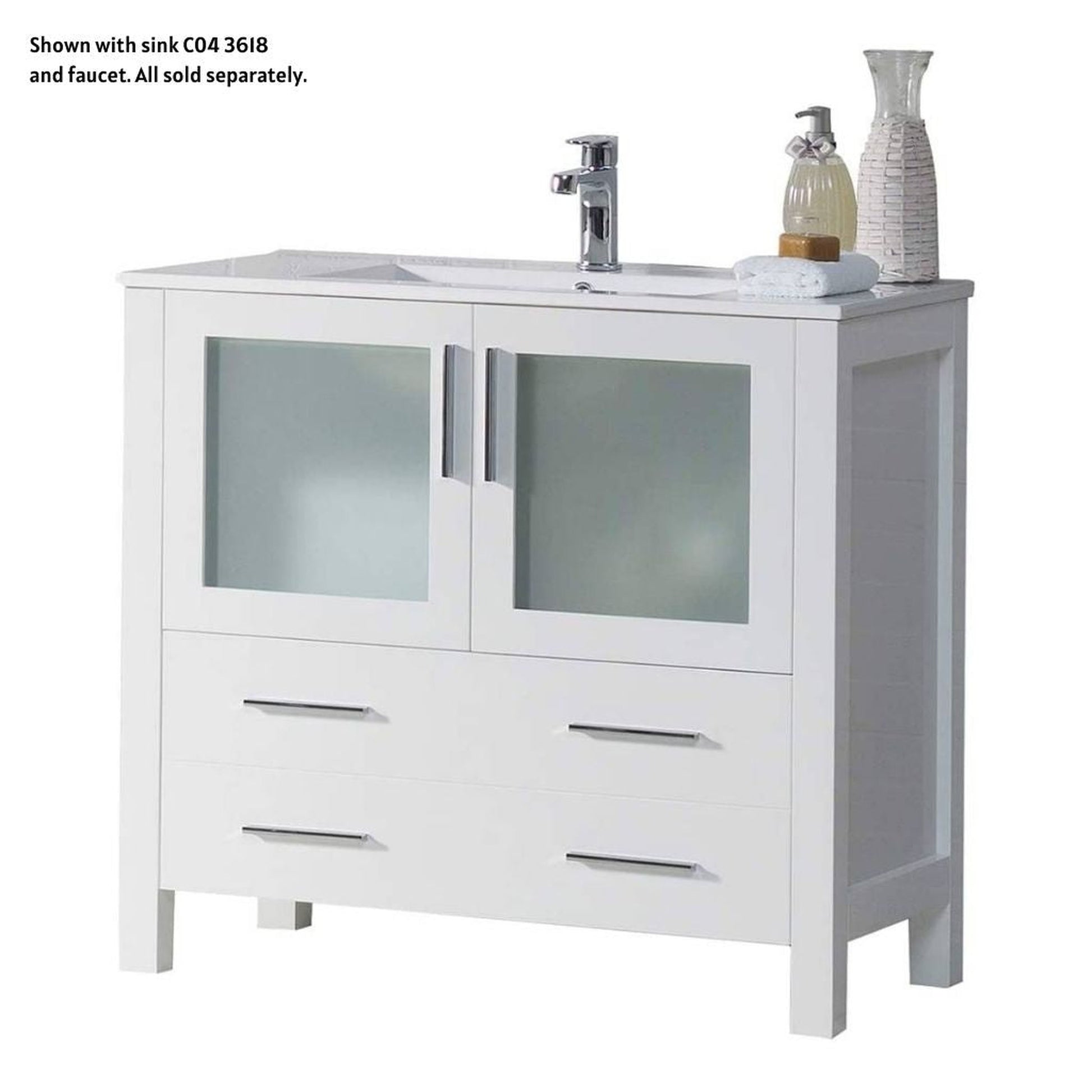 Blossom Sydney 36" White Freestanding Vanity Base