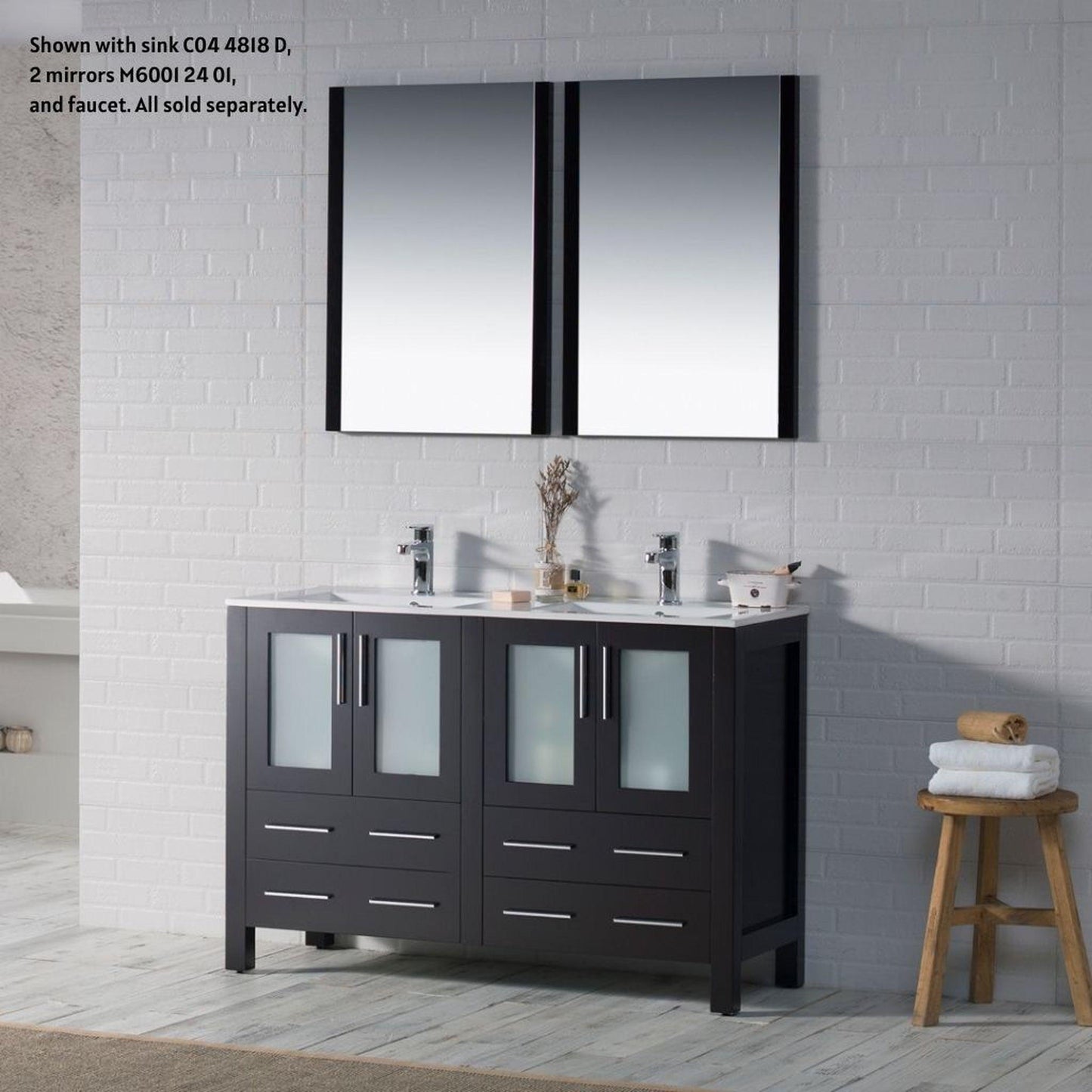 Blossom Sydney 48" Espresso Freestanding Vanity Base