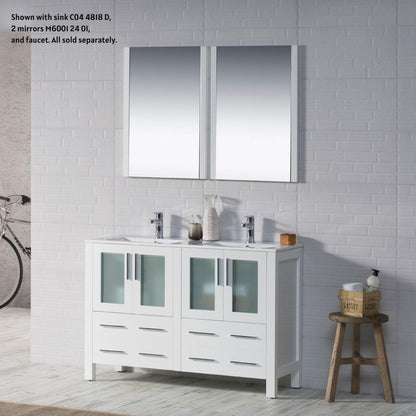 Blossom Sydney 48" White Freestanding Vanity Base