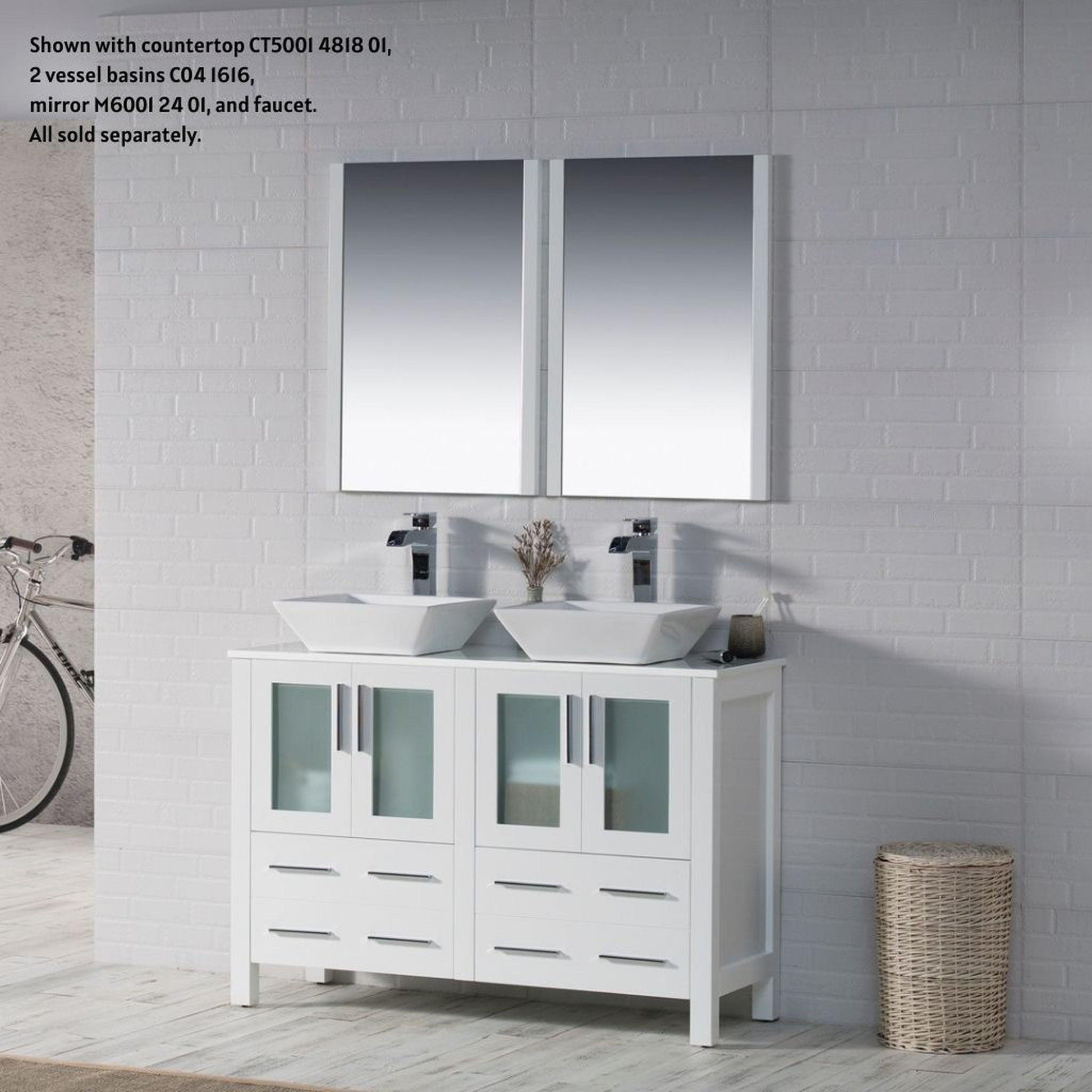 Blossom Sydney 48" White Freestanding Vanity Base