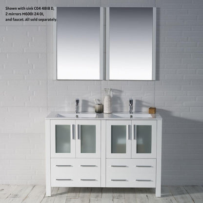 Blossom Sydney 48" White Freestanding Vanity Base