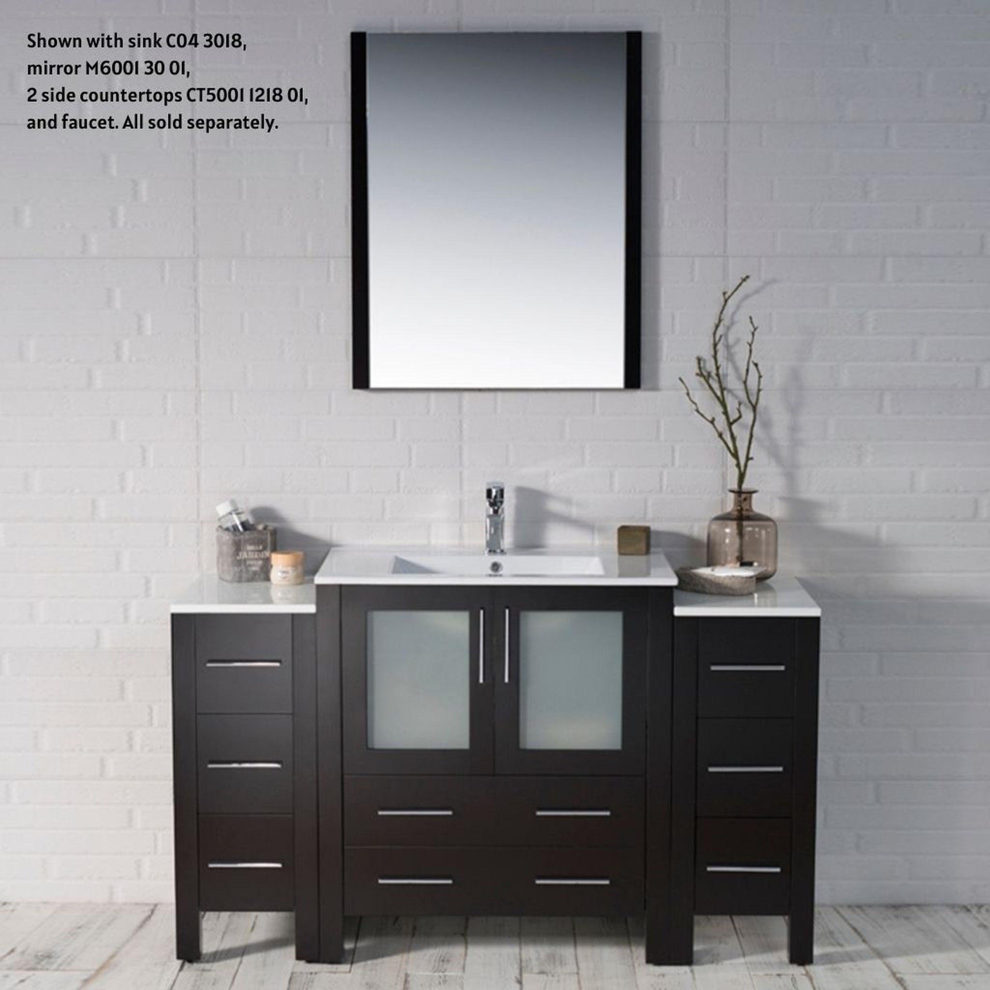 Blossom Sydney 54" Espresso Freestanding Vanity Base