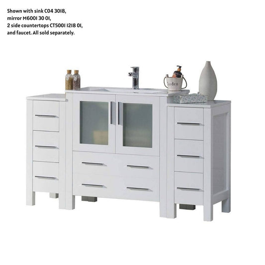 Blossom Sydney 54" White Freestanding Vanity Base