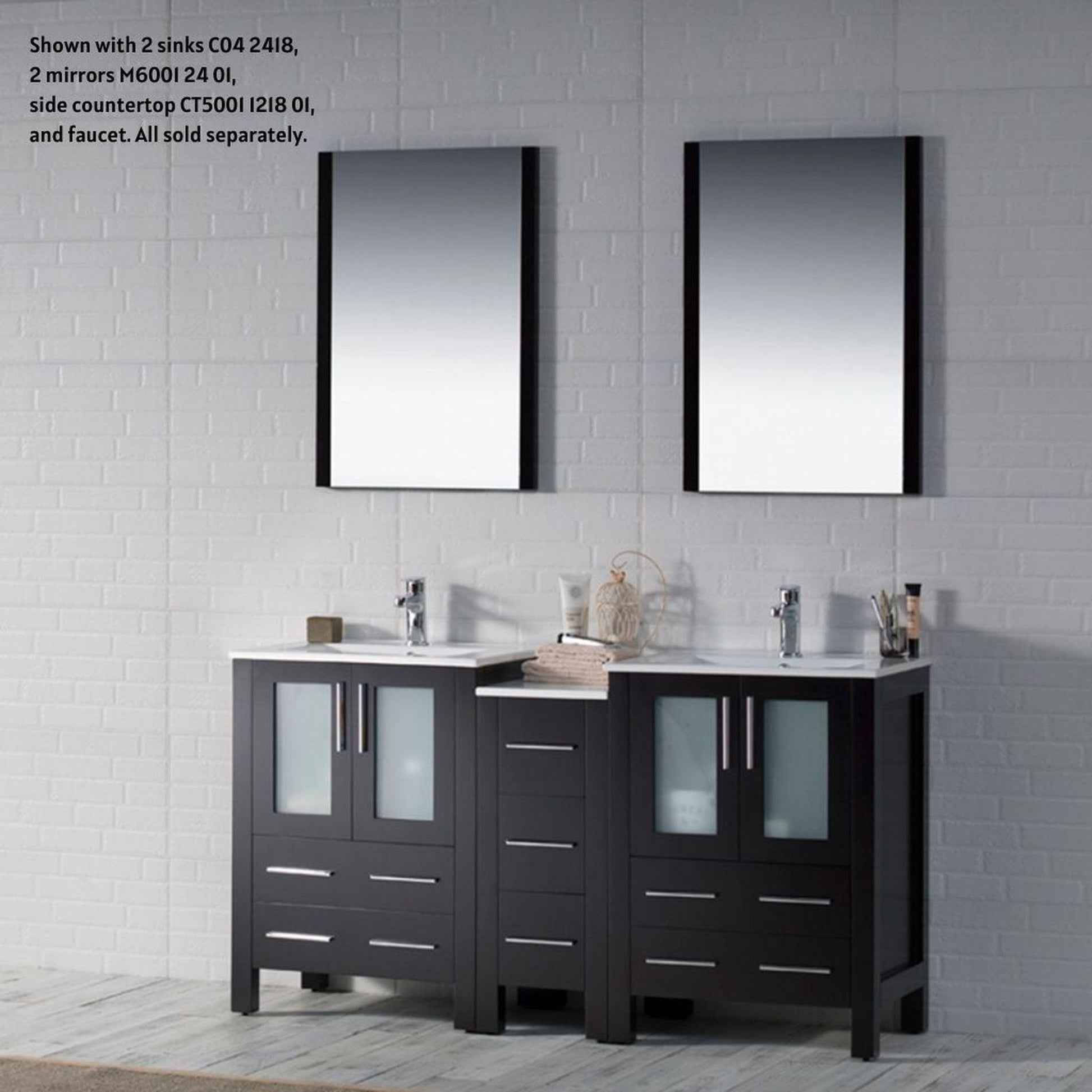 Blossom Sydney 60" Espresso Freestanding Vanity Base