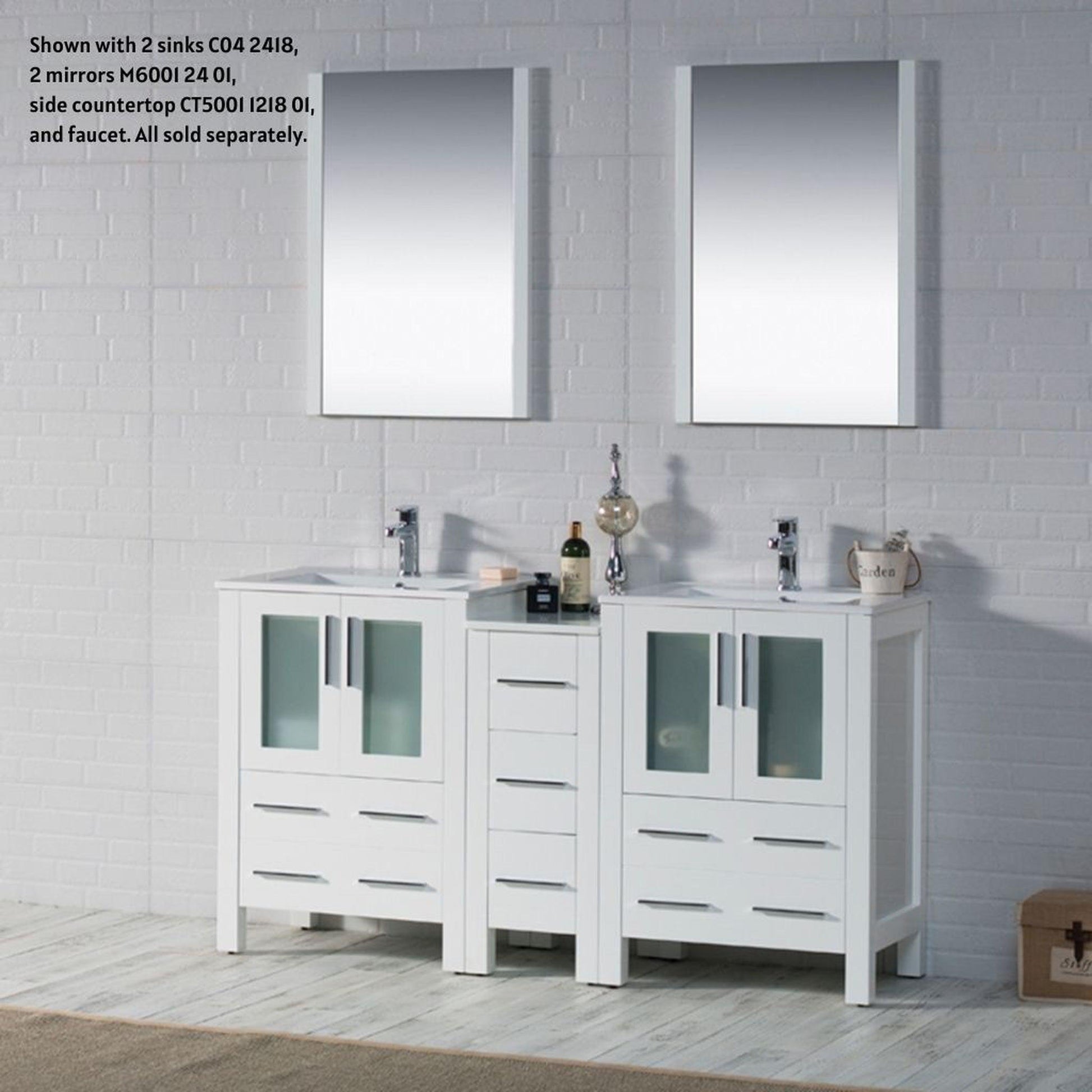 Blossom Sydney 60" White Freestanding Vanity Base