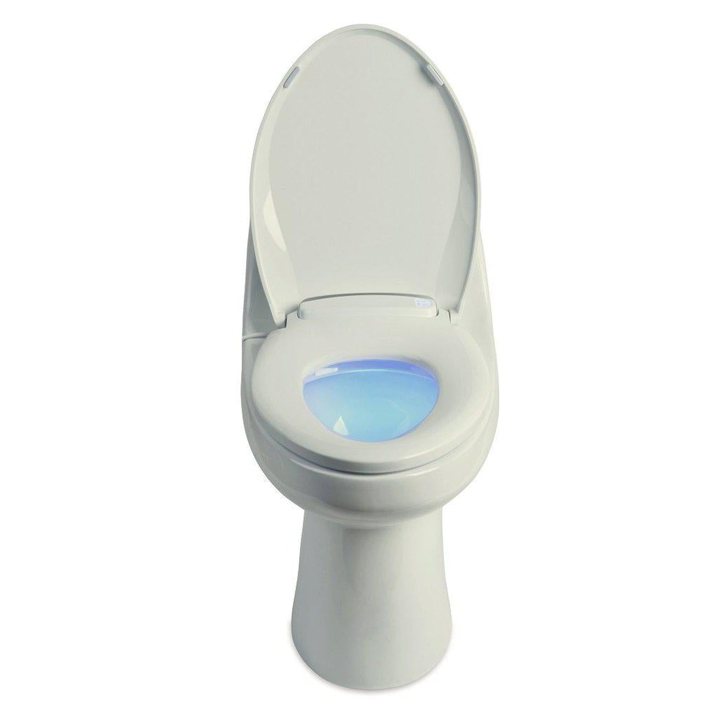 Brondell LumaWarm 18.5" Biscuit Round Electric Heated Nightlight Luxury Toilet Seat
