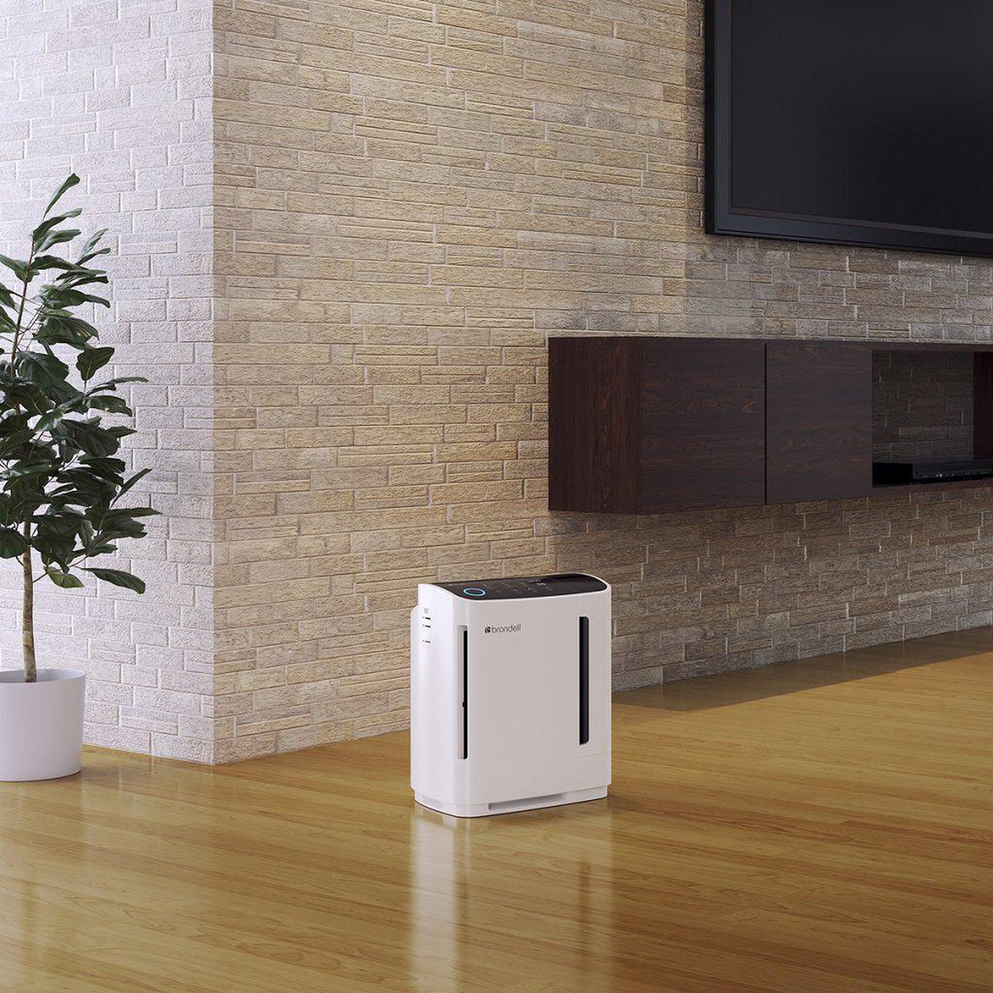 Brondell O2+ Revive PR50 White True HEPA Air Purifier & Humidifier