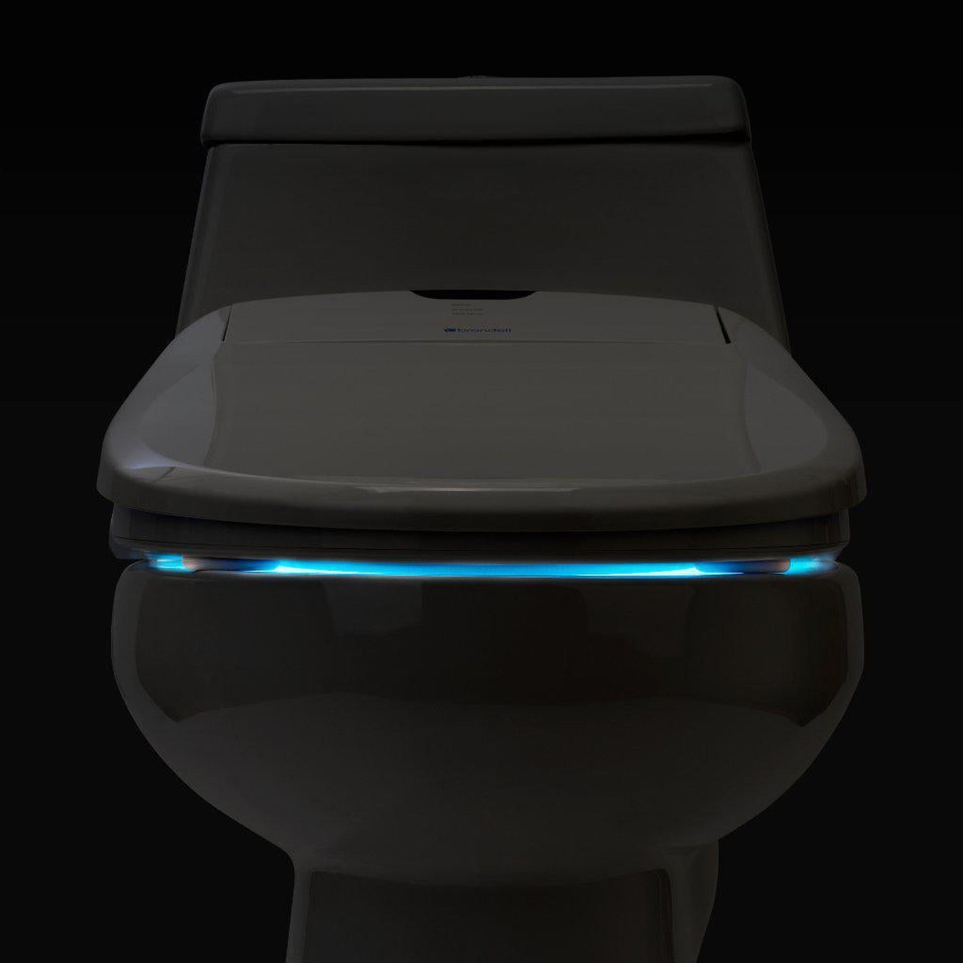 Brondell Swash 1400 19.55" Biscuit Round Electric Luxury Bidet Toilet Seat With Wireless Remote Control
