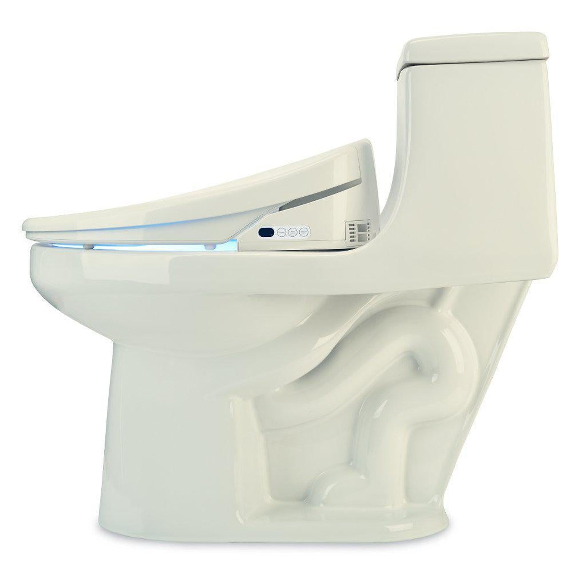 Brondell Swash 1400 20.43" Biscuit Elongated Electric Luxury Bidet Toilet Seat With Wireless Remote Control