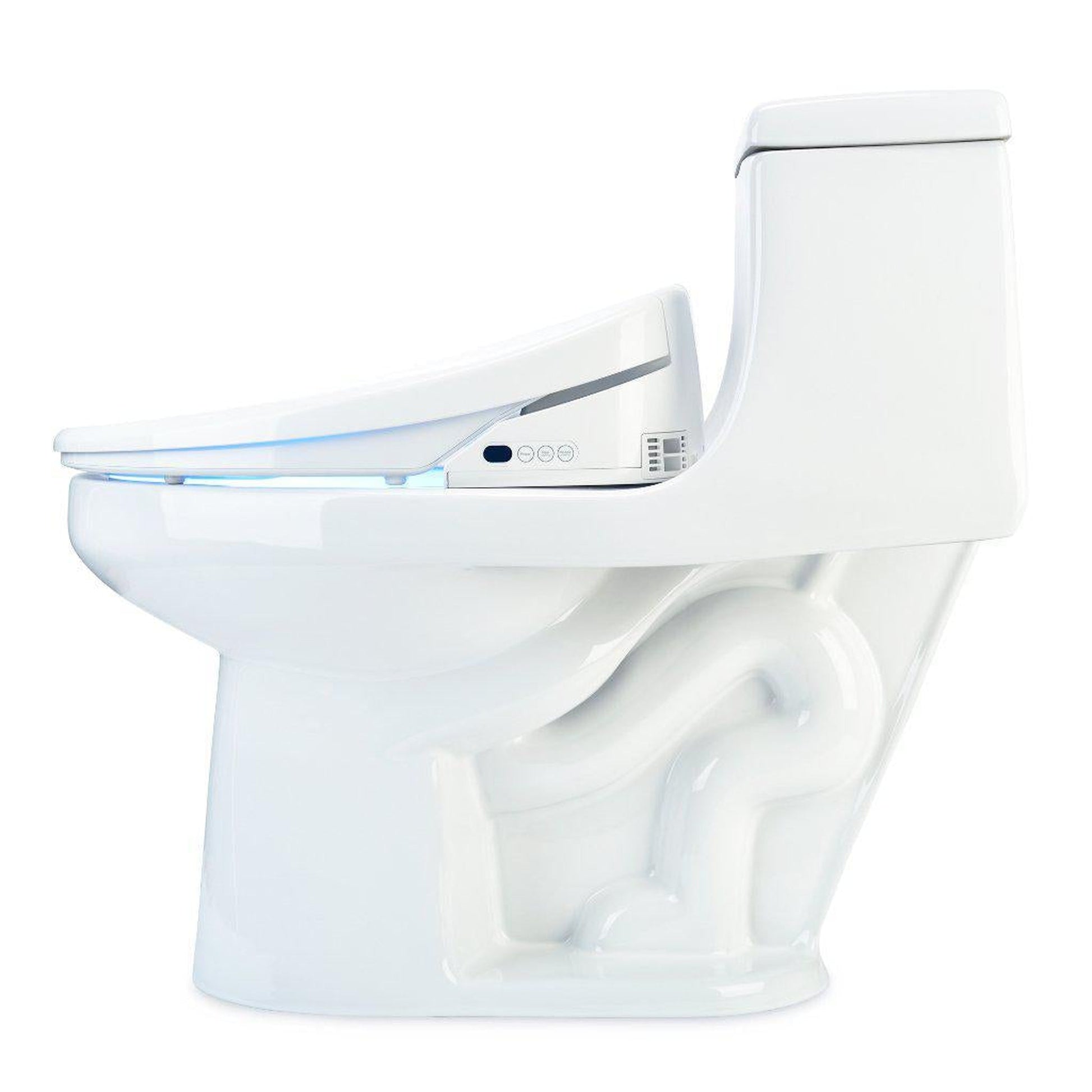 Brondell Swash 1400 20.43" White Elongated Electric Luxury Bidet Toilet Seat With Wireless Remote Control