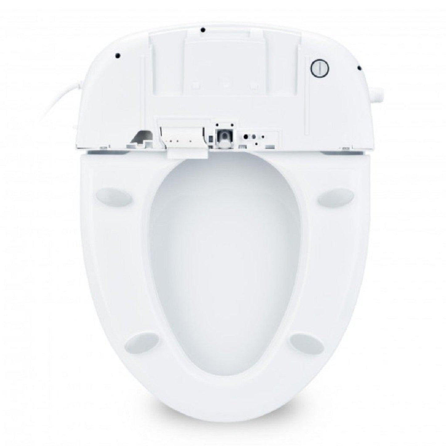 Brondell Swash DS725 19.5" White Round Electric Advanced Bidet Toilet Seat With Wireless Remote Control