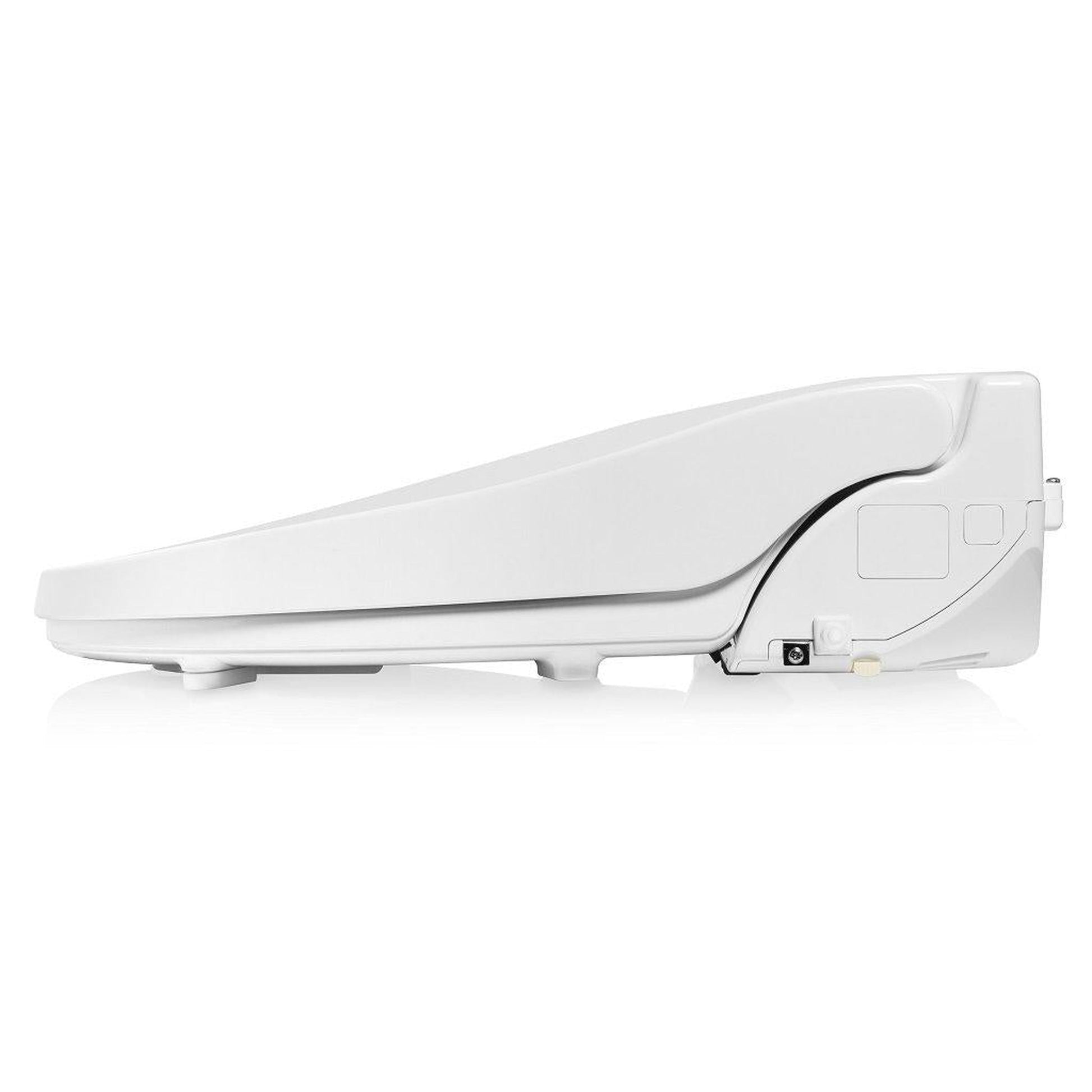 Brondell Swash Select BL67 20.7" White Elongated Electric Advanced Bidet Toilet Seat With Side Control Panel