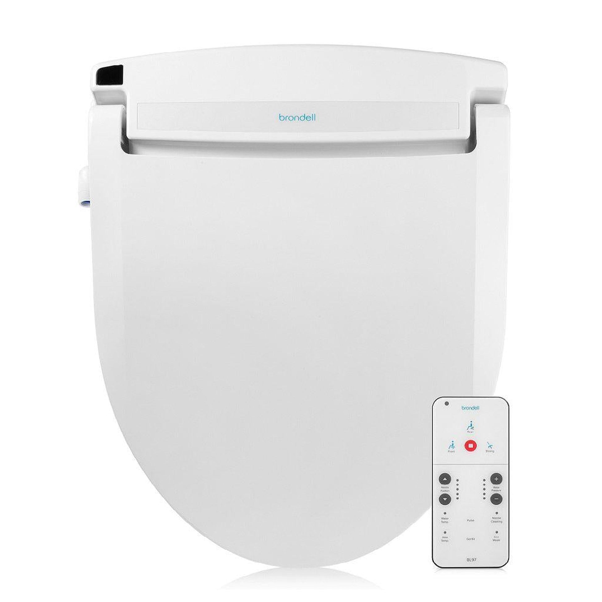 Brondell Swash Select BL97 19.5" White Round Electric Essential Bidet Toilet Seat With Wireless Remote Control