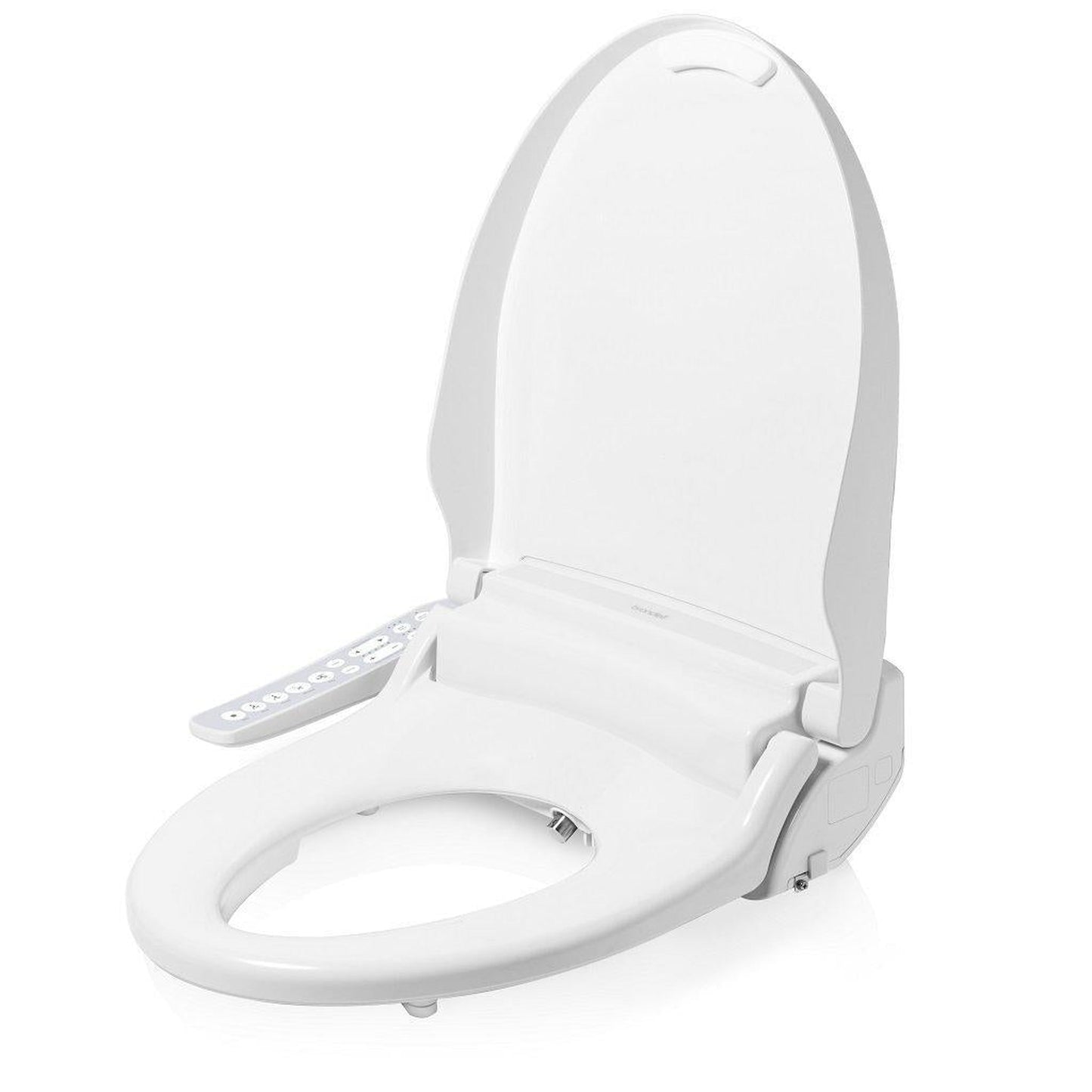 Brondell Swash Select DR801 19.5" White Round Electric Advanced Bidet Toilet Seat With Side Control Panel