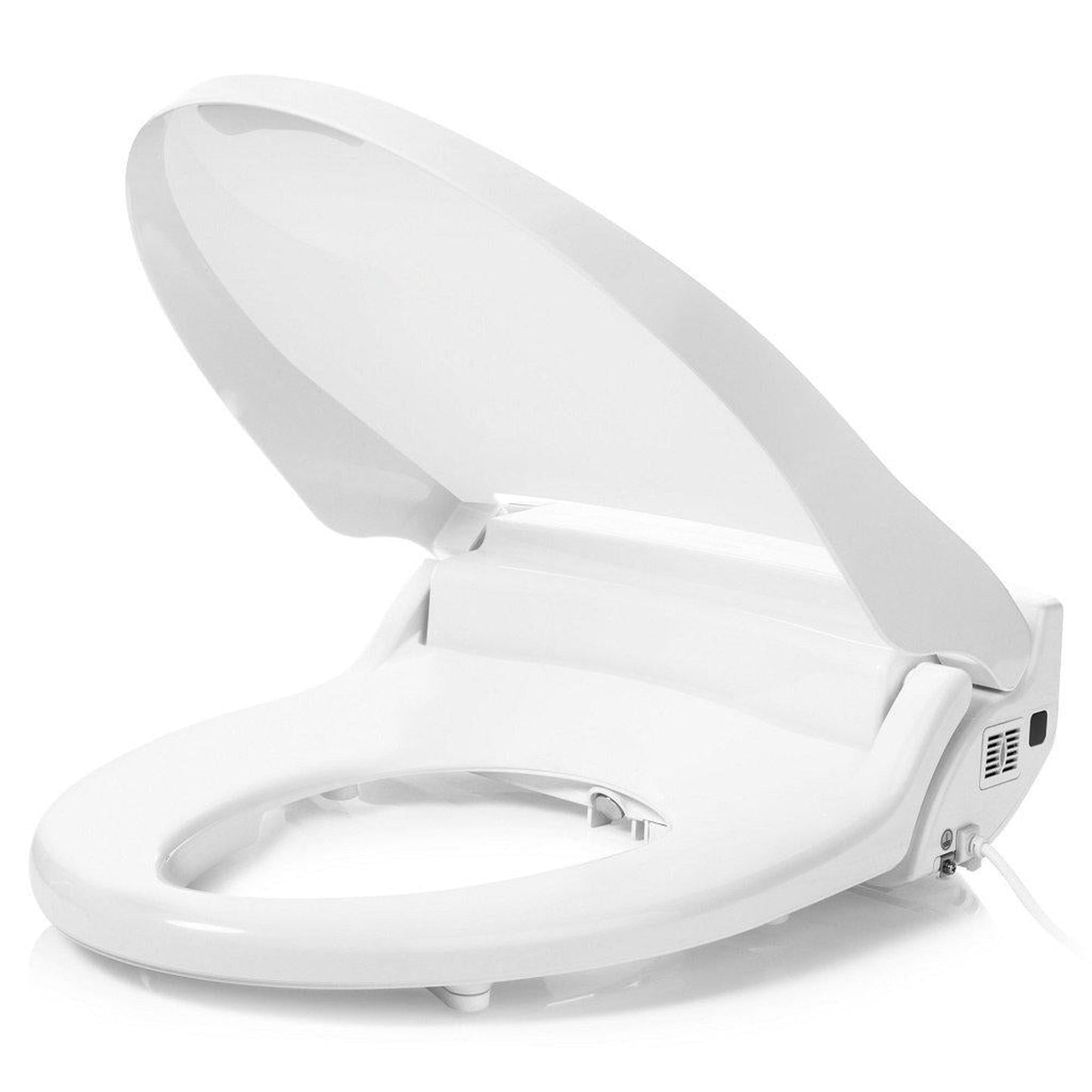 Brondell Swash Select DR802 19.5" White Round Electric Luxury Bidet Toilet Seat With Wireless Remote Control