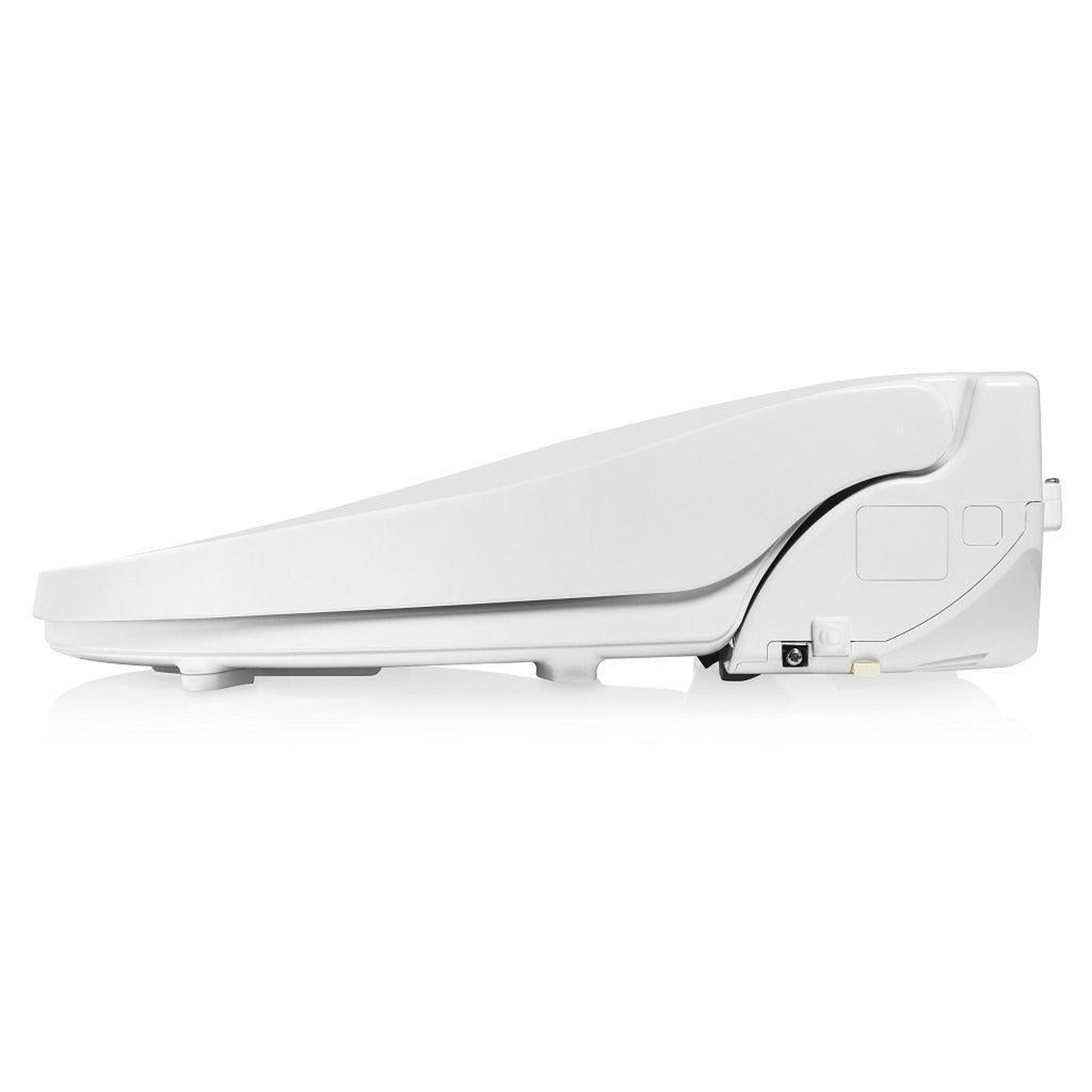 Brondell Swash Select EM417 20.7" White Elongated Electric Advanced Bidet Toilet Seat With Side Control Panel